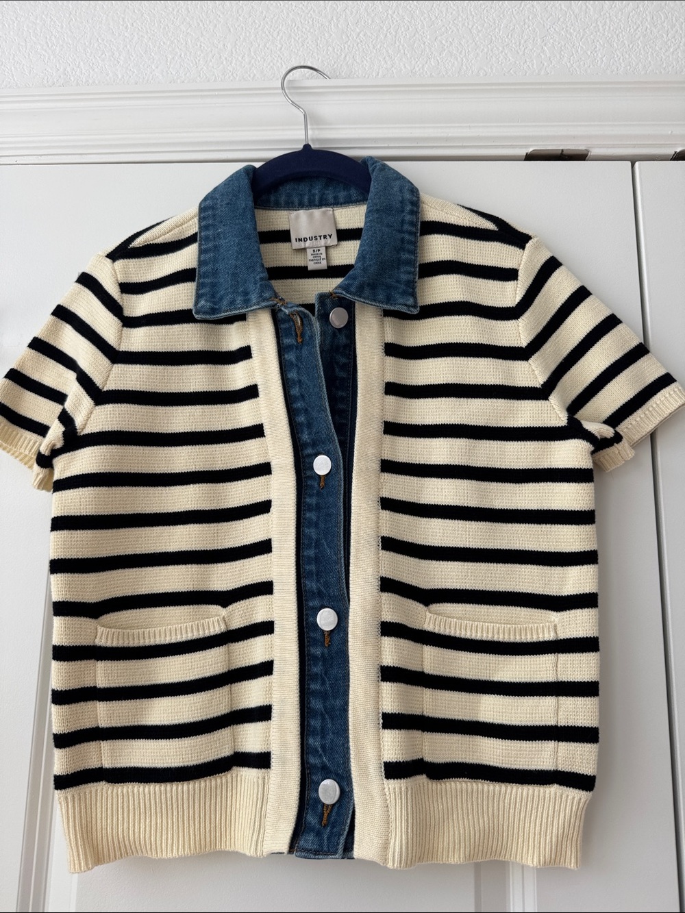 Button down Cotton & Denim top